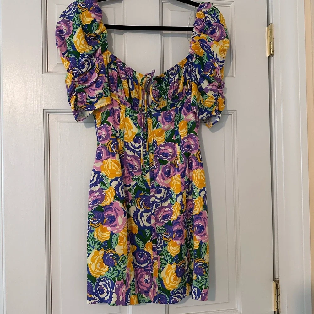 Zara Printed Corset Style Dress - Picture 3 of 6